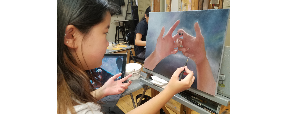 portfolio development felicia feldman liafa painting